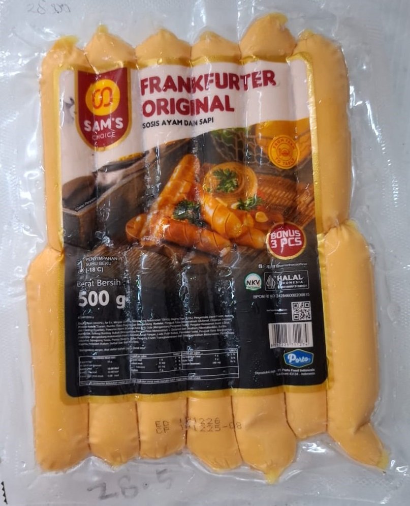 Sam s Frankfurter Ori 500g