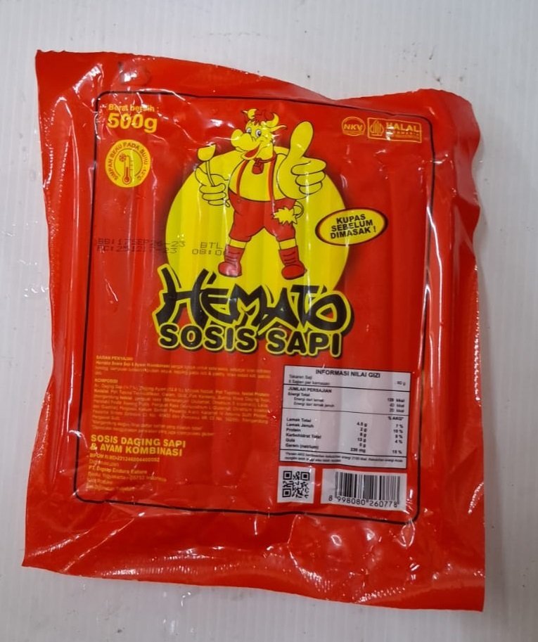 Hemato Sosis Sapi 500g