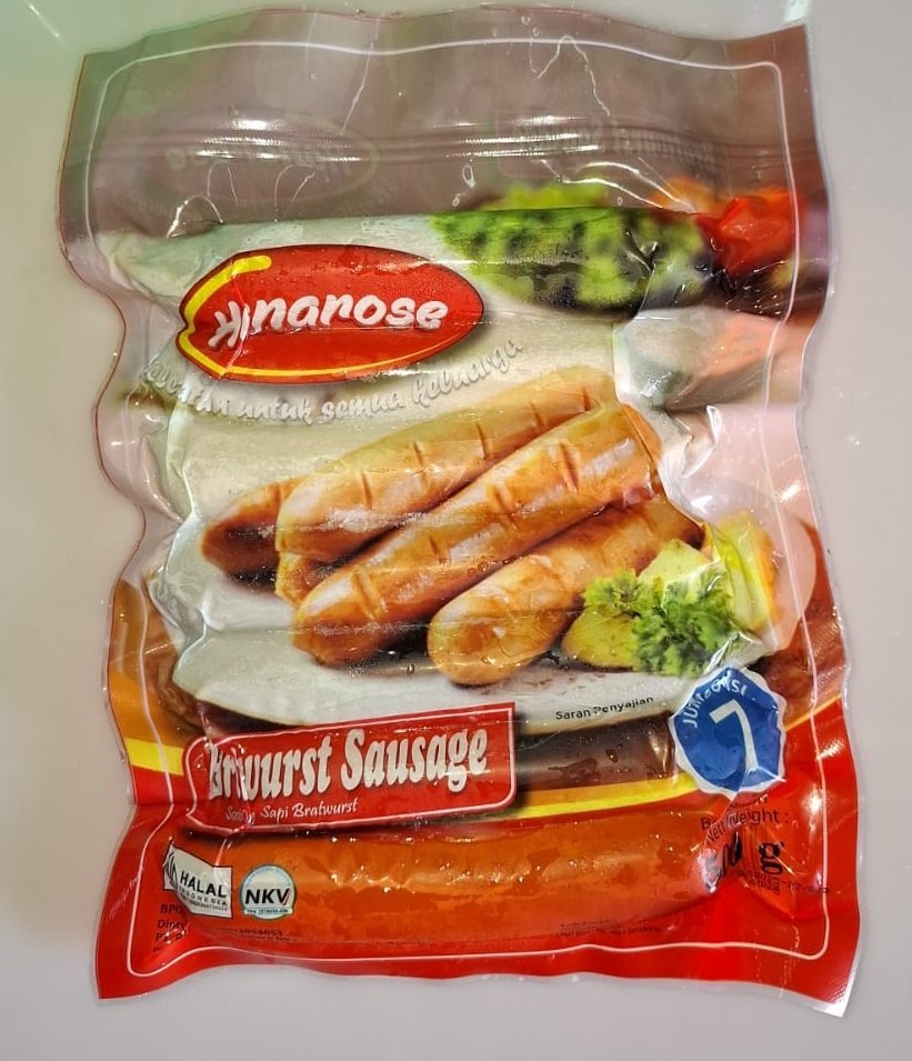 Hanarose Sosis Bakar Bru Sausage 500g
