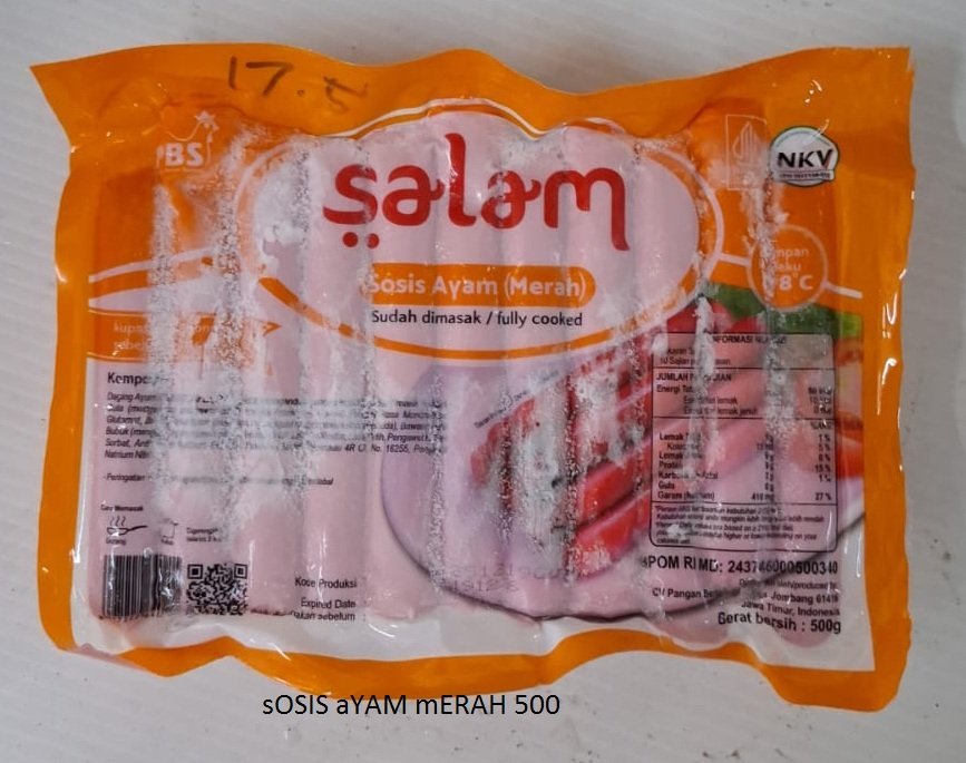 SALAM SOSIS AYAM MERAH 500G